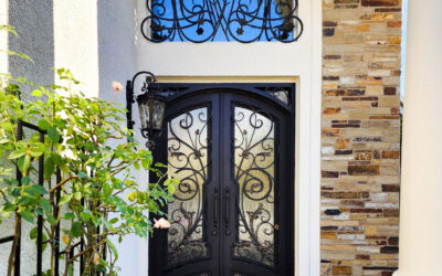 Create A Remarkable Entry with Arched Top Wrought Iron Doors