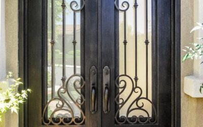 Stylish Design Trends for Wrought Iron Double Doors That are Great for Front Entrances