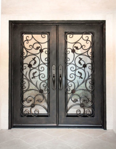 Baltic Custom Double Wrought Iron Doors