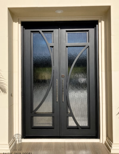 custom wrought iron front door
